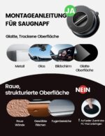 Lamicall MagSafe Autohalterung mit Vakuum-Saugnapf & 24 Magnete – 360° drehbar für iPhone – Bild 7