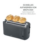 SEVERIN Langschlitz-Toaster 4 Scheiben mit Brötchenaufsatz – 1.400 W – Bild 5