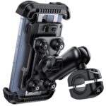 Lamicall Motorrad-Handyhalterung mit Metallverlängerungsarm – 360° drehbar & vibrationsgedämpft