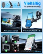 VANMASS 2026 Handyhalterung Auto – 4in1 Universalhalter mit Saugnapf & Lüftungshaken – Bild 3