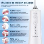 Vimmk Professional Munddusche IPX7 – Elektrische Zahnreinigung mit 5 Druckstufen & USB-C – Bild 3