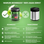 IronMaxx 100% EAAs Apple 500g – Hochdosiertes Aminosäuren-Pulver, vegan & zuckerfrei – Bild 3