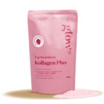Glow25 Collagen Plus Pulver Strawberry 450g – Kollagen Hydrolysat mit Vitamin C & Biotin