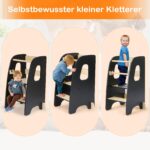 Growaystory Lernturm ab 1 Jahr – 3-stufig höhenverstellbar mit Kippschutz – Bild 7