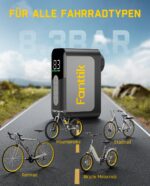 Fanttik X10 Ace Mini Akku Fahrradpumpe – Elektrische Luftpumpe mit Manometer für Rennrad & E-Bike – Bild 7