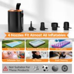 iFunSky Elektrische Luftpumpe 4000mAh – Akku-Pumpe mit LED für Luftmatratze & Camping – Bild 8
