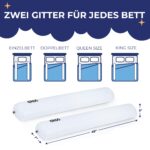 Gads Reise-Bettschutzgitter 2er-Set – Aufblasbare Bettbegrenzung für alle Matratzengrösseen – Bild 2