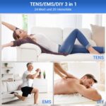 Comfytemp 4-Kanal TENS/EMS Muskelstimulator mit 24 Modi – Schmerztherapie für Ganzkörper – Bild 3