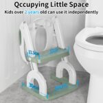 KYYOKE Toilettensitz Kinder mit Treppe – 2-in-1 Toilettentrainer höhenverstellbar für Jungen & Mädchen – Bild 2