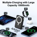 Vexnara MagSafe Power Bank 10000mAh – kabelloses Schnellladen für iPhone & Apple Watch – Bild 2