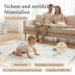 Pikatoyz® Krabbelmatte Baby 180x150 cm – Schadstofffreie XPE Spielmatte mit Tragetasche – Bild 4