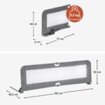 hauck Sleep N Safe Plus XL Bettschutzgitter – Rausfallschutz für Kleinkinder 18 Monate bis 5 Jahre – Bild 2