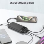 Sprockly Powerbank 20000 mAh mit 3 integrierten Kabeln – 22,5 W Schnellladung für alle Geräte – Bild 4