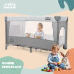 all Kids United Baby Reisebett Deluxe mit Matratze & Wickelauflage – Kinderbett für unterwegs – Bild 8
