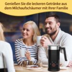 Rafow Milchaufschäumer Elektrisch 4 in 1 – 300ml Automatischer Milchschäumer für Cappuccino & Latte – Bild 7