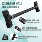 PULLUP & DIP Klimmzugstange Türrahmen – Schraubloses Türreck mit gepolsterten Griffen bis 200 kg – Bild 3