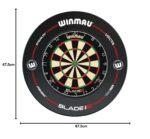 WINMAU Blade 6 Professionelle Dartscheibe mit Surround & 2 Dart-Sätze – WDF-zugelassen – Bild 8