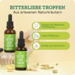BitterLiebe® Original Bitterstoffe Tropfen 50ml – Hochdosierte Bittertropfen Made in Germany – Bild 2