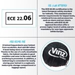 VINZ Santos Klapphelm mit Sonnenblende – ECE 22.06 zertifiziert & PINLOCK vorbereitet – Bild 7