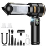 Aurvite Handstaubsauger Akku 4-in-1 mit 32000 Pa – Kabelloses Multifunktionstool für Auto & Büro