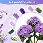 800er Pfeifenreiniger Blumen Set mit 13 Farben – Bastelset mit Zubehör von beanicus – Bild 6