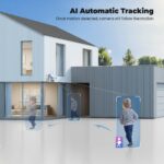 Codnida 2K WLAN Überwachungskamera Aussen – 360° PTZ mit Farblichtsicht & Auto-Tracking – Bild 4