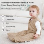 Unnivoll Babyschlafsack 1.5 Tog 67 cm 2er Pack – Wärmeschlafsack für Neugeborene 0-6 Monate – Bild 2