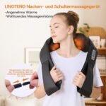 LAOBEN Shiatsu Nackenmassagegerät mit Wärmefunktion – Tiefenmassage für Nacken, Schulter & Rücken – Bild 2