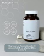 MoleQlar Magnesium L-Threonat 90 Kapseln – 150 mg Magtein für Nervensystem & Psyche – Bild 2