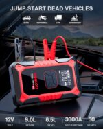 GOOLOO A3 Starthilfe Powerbank 3000A mit Luftkompressor 150PSI – Auto Jump Starter für 12V Fahrzeuge – Bild 2