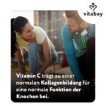 Vitabay Vitamin C 1000 mg Time-Released – 500 vegane Tabletten mit Citrus-Bioflavonoiden – Bild 5