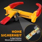 Tevlaphee Radkralle mit Sicherheitsschloss & 3 Schlüsseln – Diebstahlsicherung für PKW & Anhänger – Bild 5