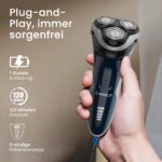 SweetLF Elektrorasierer Herren – Nass- & Trockenrasierer mit IPX7 & 4D-Drehköpfen – Bild 6