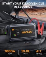 NACKEO N20 7000A Jump Starter Powerbank – Auto Starthilfe für PKW, SUV & Diesel – Bild 2