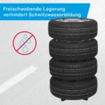 cartrend Reifenständer XL für 4 Reifen – Tragkraft 120 kg, bis 285 mm – Bild 8