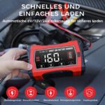 Haisito 16A Intelligentes Autobatterieladegerät – 6V/12V/24V für Blei-Säure & LiFePO4 – Bild 5