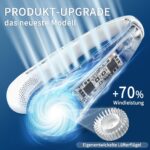 FrSara Nackenventilator mit 4000mAh Akku – Tragbarer Halsventilator für Büro & Outdoor – Bild 2