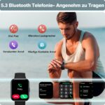 aeac Smartwatch 1,85" HD mit Telefonfunktion & Alexa – Fitnessuhr für Android & iOS – Bild 2