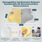 Fwiull Ergonomisches Nackenkissen Memory Foam – Orthopädische Nackenstütze für erholsamen Schlaf – Bild 8