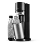 SodaStream DUO Wassersprudler Titan – mit Glas- & Kunststoffflasche