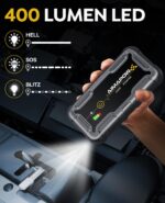 AIMAPOW 12V Starthilfe Powerbank 8000A – Tragbarer Auto-Starter für PKW, SUV & Motorrad – Bild 4