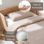 Totsy Baby Kinderbettdecke 100x135 cm mit Kissen – Baumwolle ohne Bezug – Bild 4