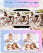 HelloBaby Babyphone mit Kamera – 29h Akkulaufzeit, Pan-Tilt 318°, Infrarot-Nachtsicht – Bild 5