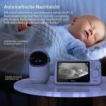 TakTark Babyphone mit 4,3'' Kamera – 300° Pan-Tilt, Nachtsicht & Gegensprechfunktion – Bild 5