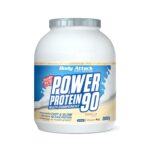 Body Attack Power Protein 90 Vanille 2kg – Mehrkomponenten Proteinpulver Made in Germany