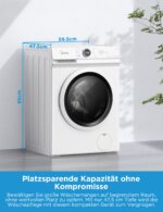 Midea MF10EW80BA10 Waschmaschine 8kg – A-10% Energieeffizienz mit Inverter Motor – Bild 2