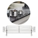reer CLASSIC Herdschutzgitter 65 cm Edelstahl – Kindersicherung ohne Bohren für alle Herdarten
