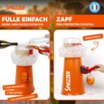 Sprizzer Aperol Spritz Maschine – Manuelle Cocktail Dispenser mit Eisbehälter, Made in Italy – Bild 3