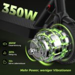 HeyScooter E-Scooter mit ABE-Zulassung – 350W Motor, 30km Reichweite, 8,5" Wabenreifen – Bild 4