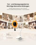 CZEview Babyphone mit 5,5" Monitor & App – Nachtsicht & 2-Wege-Audio für Eltern – Bild 7